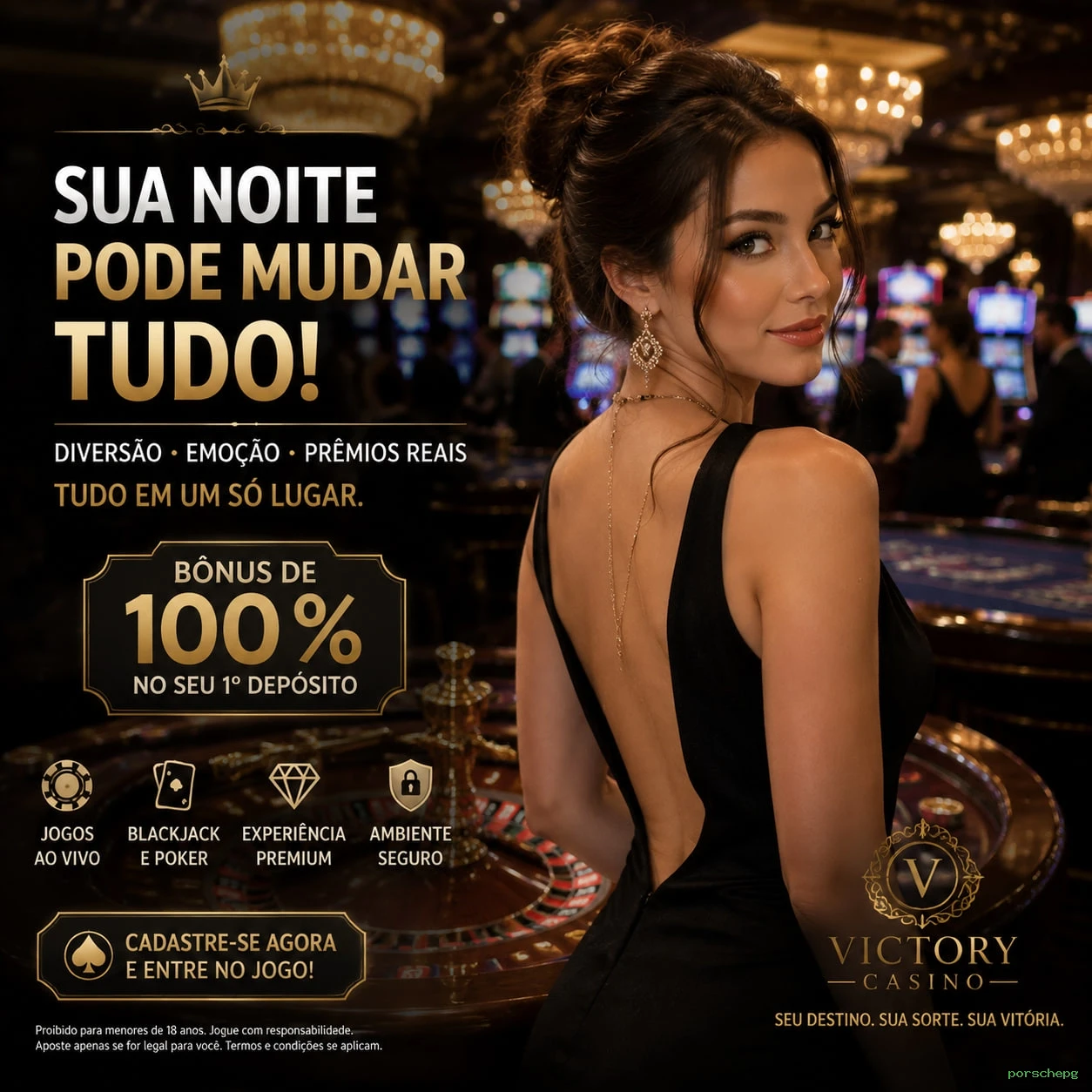 Imagem promocional da porschepg mostrando a plataforma e suas vantagens